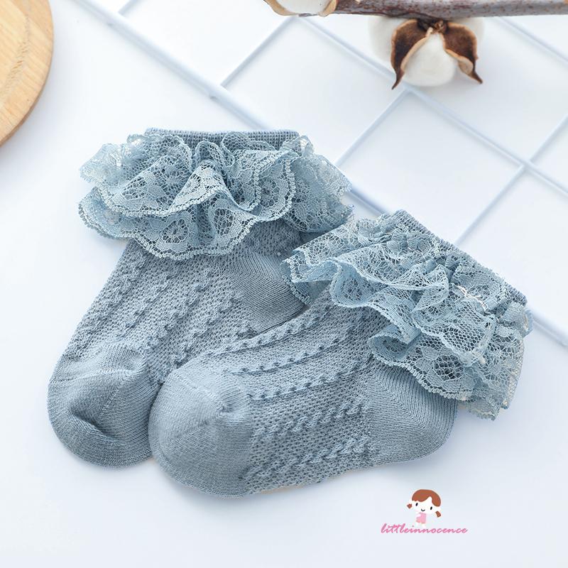 Vớ Cotton Phối Ren Kiểu Công Chúa Cho Bé Gái 7-0 - 5 Tuổi