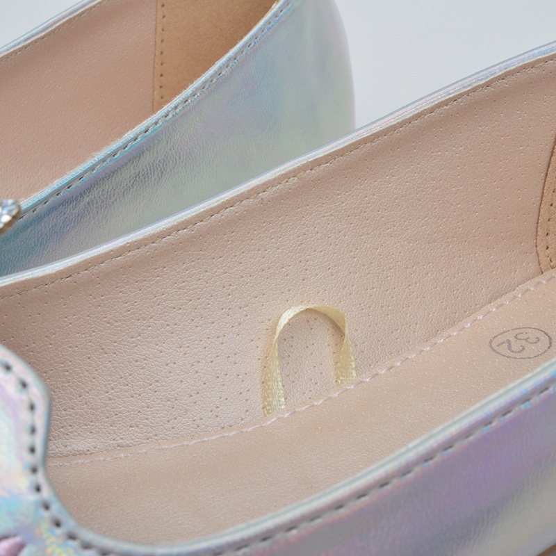 Giày Lười Công Chúa Đế Bệt Mềm Thêu Hình Kỳ Lân Màu Trơn Dễ Thương Thời Trang Cho Bé Gái 2022