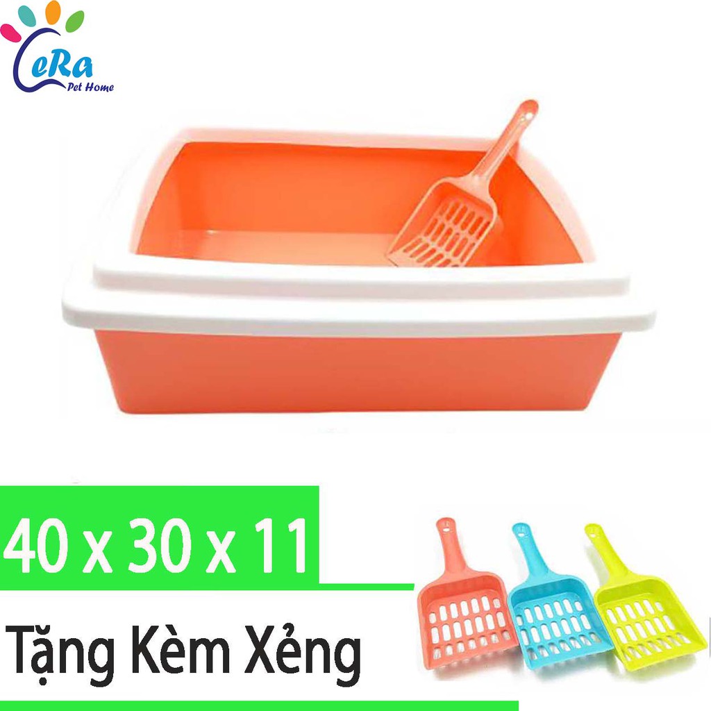 Khay - Chậu - Nhà Vệ Sinh To Cho Mèo - Tặng Kèm Xúc Cát - Khay Cát 001