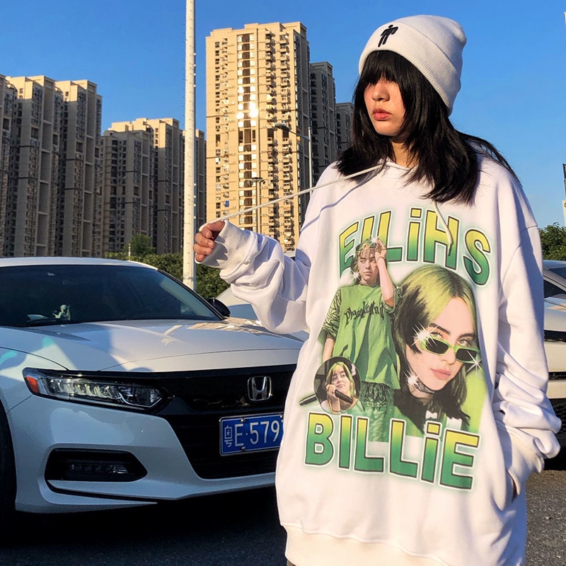 Áo hoodie IELGY dáng dài in họa tiết thời trang