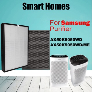 Fit Samsung Air Purifier AX60R5080WD AX60R5080WD/ME AX50K5050WD AX50K5050WD/ME Compatible Hepa Activated Carbon Composite Filter CFX-D100/SG CFX-D100/GB