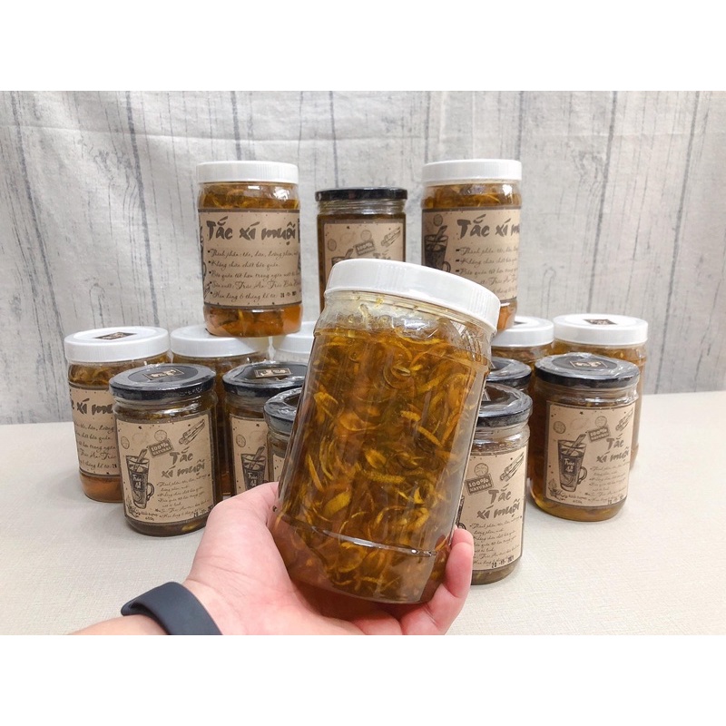 Tắc xí muội đường phèn 1kg1 - sợi tắc được xắt tay, sợi dài đẹp không bị nát, giòn sựt sựt đúng chuẩn xí muội