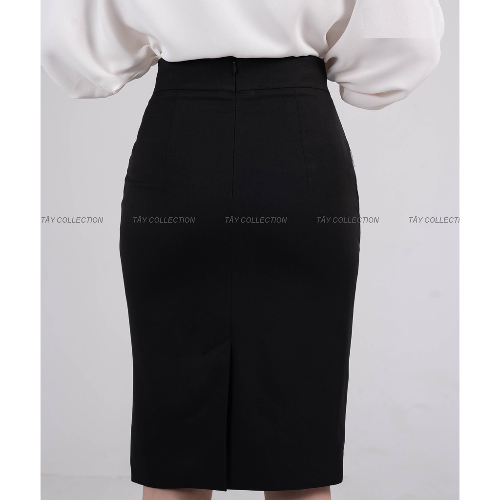 Chân Váy Công Sở Bút Chì 2 Lớp Cao Cấp Tây Collection Dài 45cm/52cm Form Đẹp Đường May Kĩ