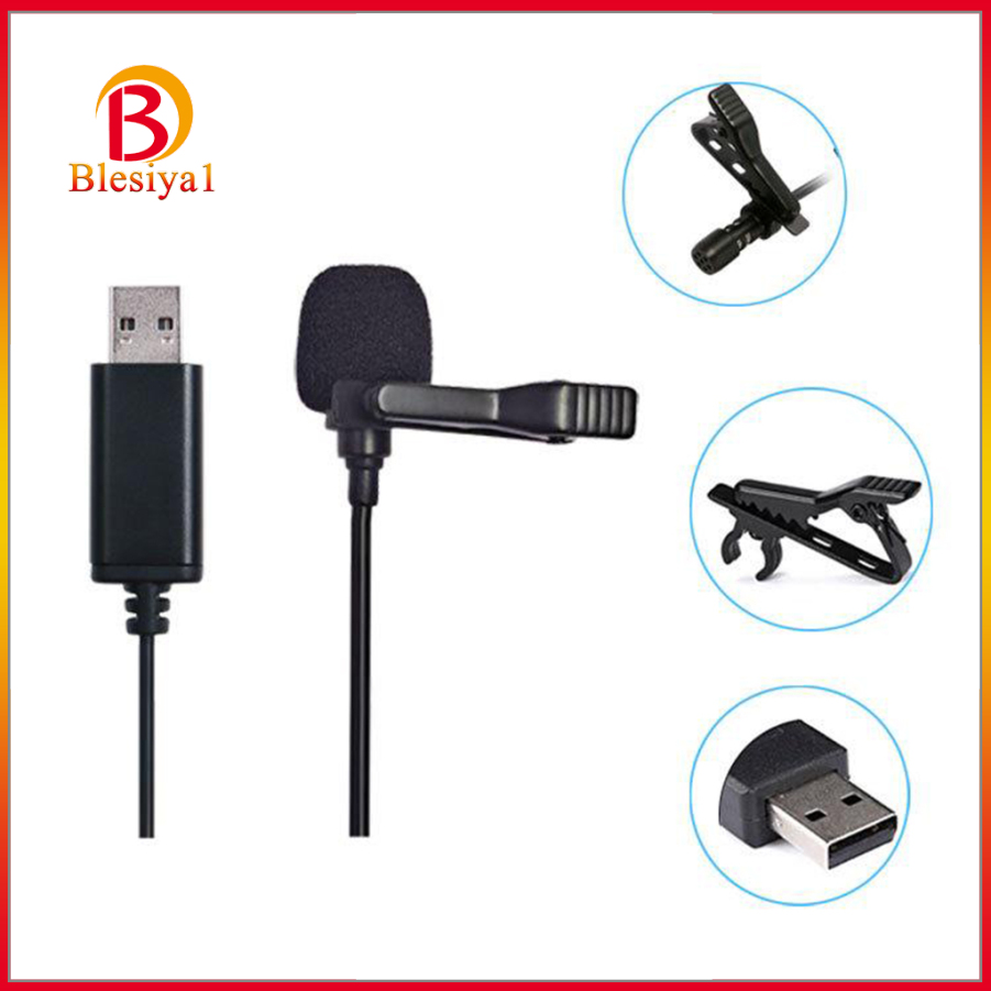 Micro Ngoài Usb Blesiya1 Có Kẹp Gắn Cổ Áo & Dây Cáp Cho Điện Thoại Thông Minh / Laptop / Pc