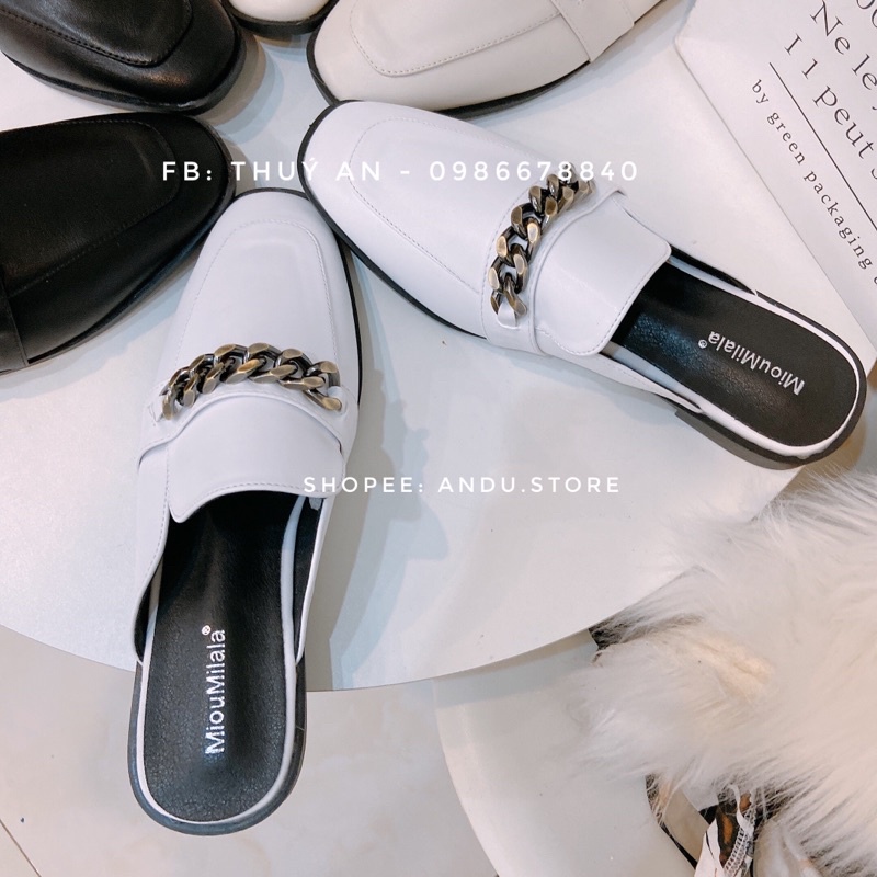 Sục da dây xích cao cấp ANDUSTORE form đẹp sẵn đen