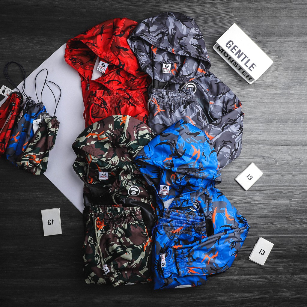 Áo Khoác Gió Camo