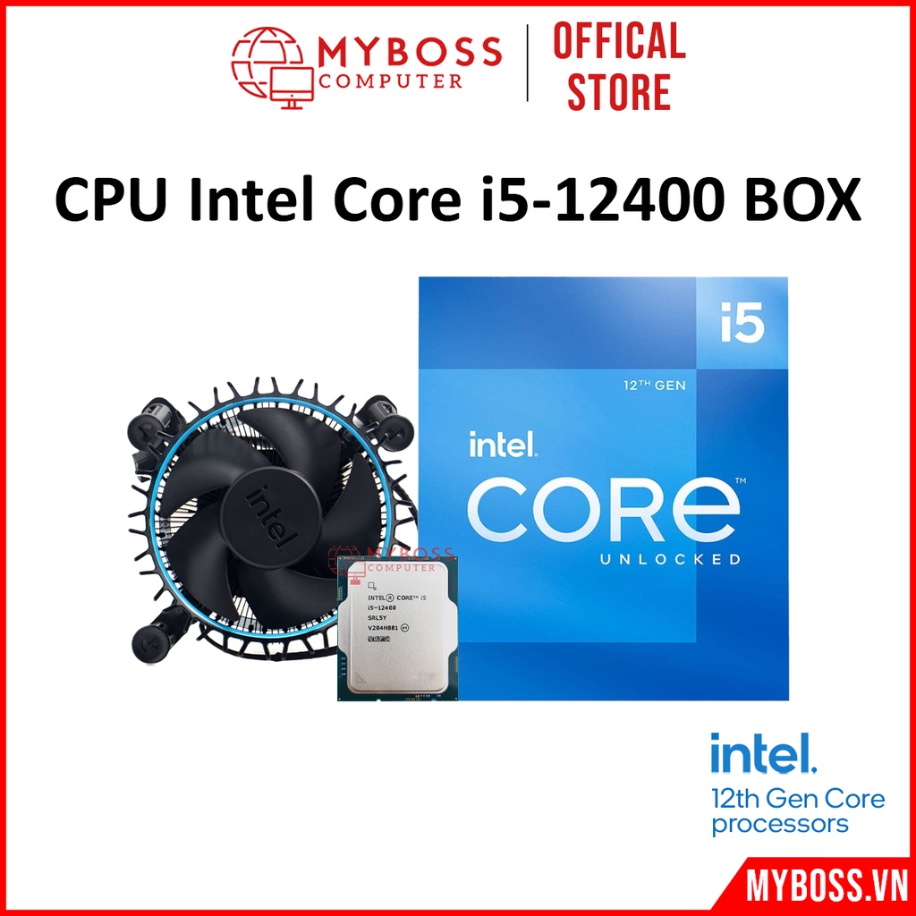 CPU Intel Core i5-12400 BOX / TRAY Bảo hành chính hãng 36 tháng