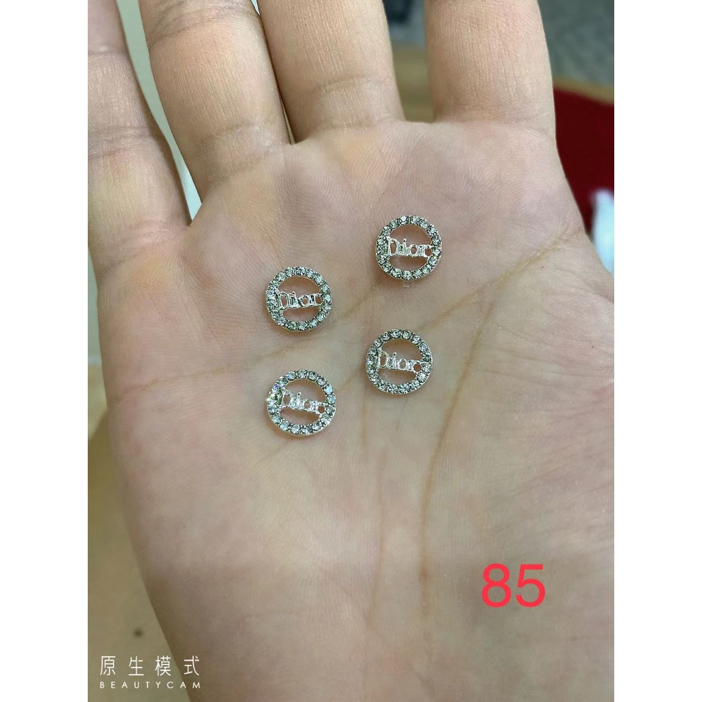 SET 4V charm trang trí nail mã N41 màu bạc