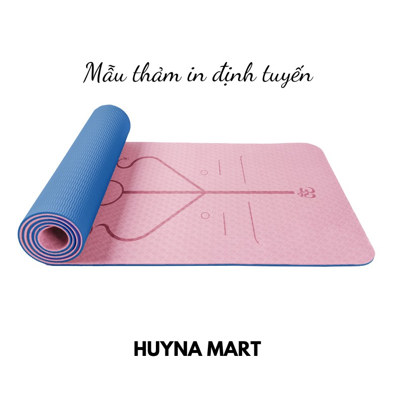 Thảm Tập Yoga TPE Cao Cấp 2 Lớp Dày 6mm HUYNA MART T07