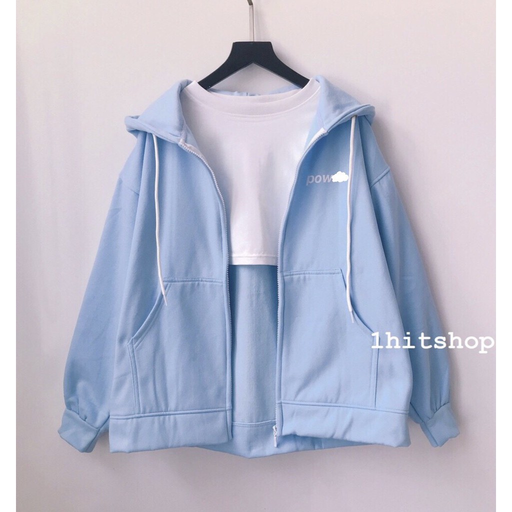 [Mã APWARN30 hoàn 30k xu đơn 150k] Áo KHOÁC Hoodie PO.WR. 5 Màu Unisex