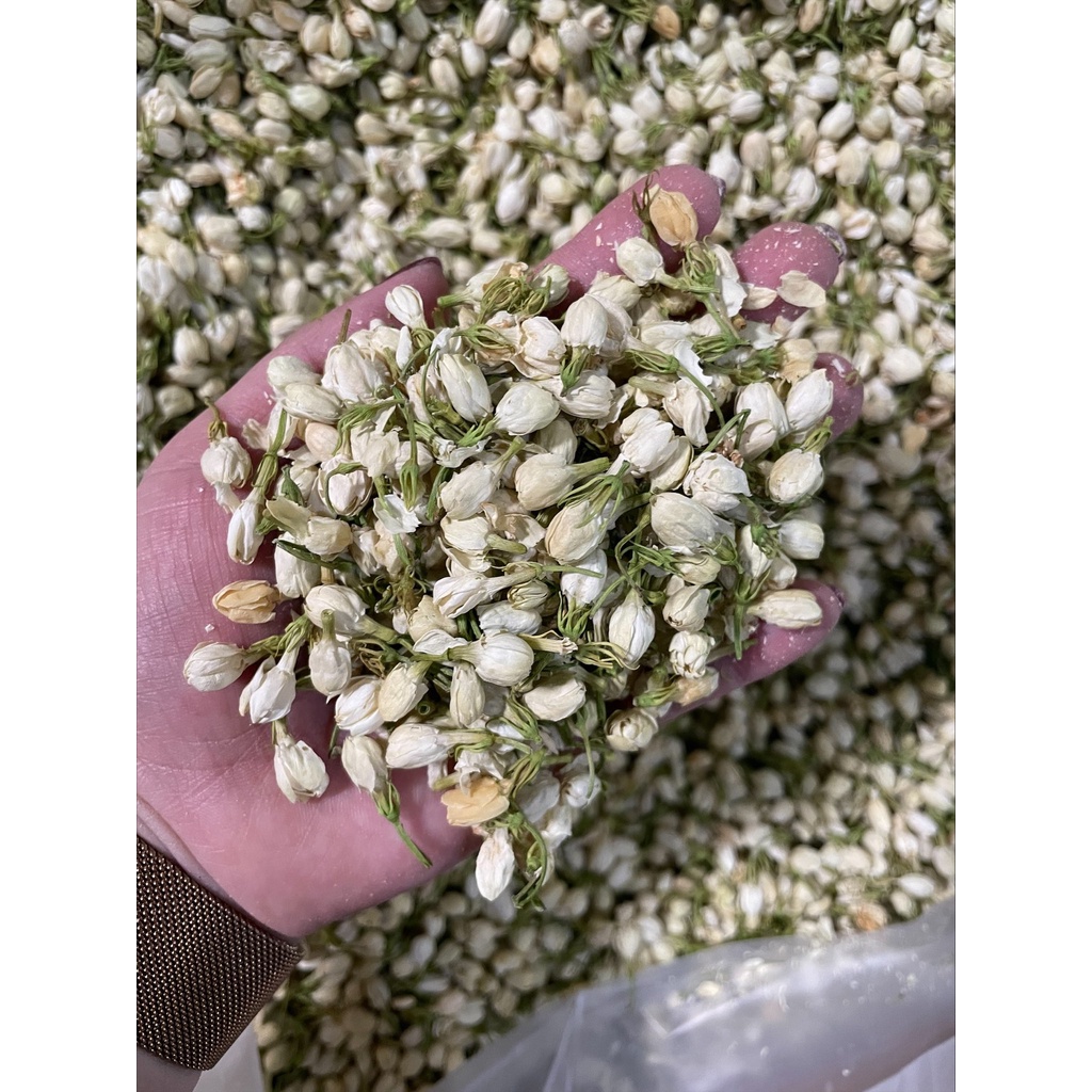 1KG Trà Nụ Hoa Nhài sấy lạnh nguyên bông (Nụ trắng, thơm, đẹp)