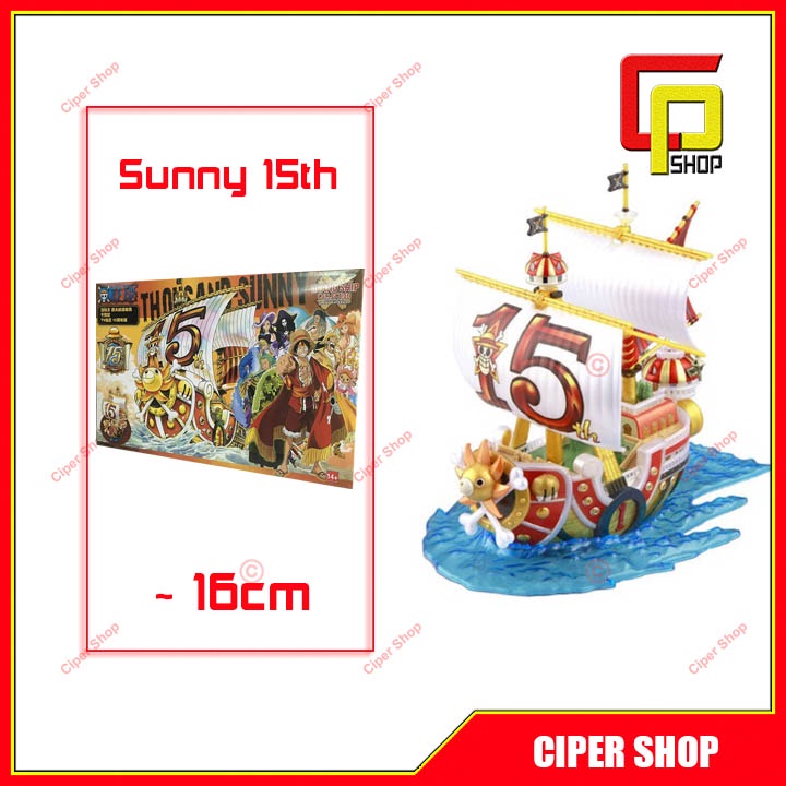 Mô hình thuyền tàu Thousand Sunny 15th one piece tàu sunny - Figure One Piece