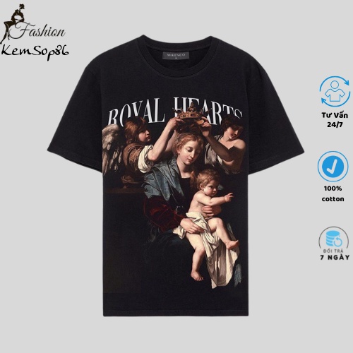 / Áo phông ngắn tay , áo thun Unisex MIKENCO BOVAL LIEARTS form rộng co giãn 4 chiều thấm hút mồ hôi. !