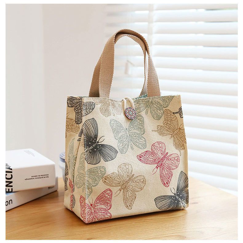 Túi Đựng Cơm Trưa Phong Cách Nhật Bản Xinh Xắn Túi ăn trưa Túi vải tote Túi dã ngoại Túi bento Túi cách nhiệt Trang chủ Túi ăn trưa lõm Túi ăn trưa cách nhiệt