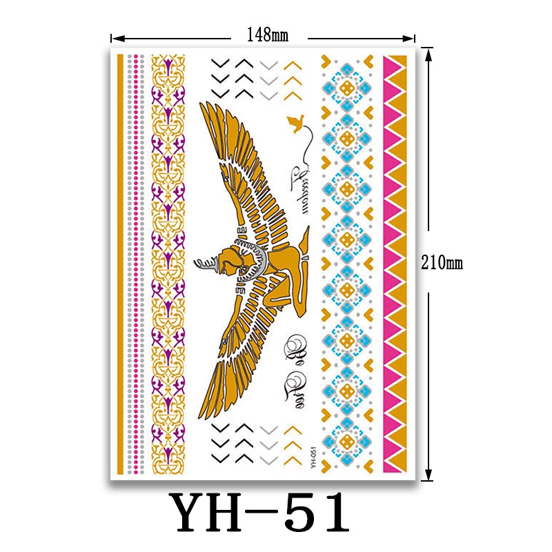 Hình Xăm Dán Tạm Thời Hình Bướm Đẹp Mắt