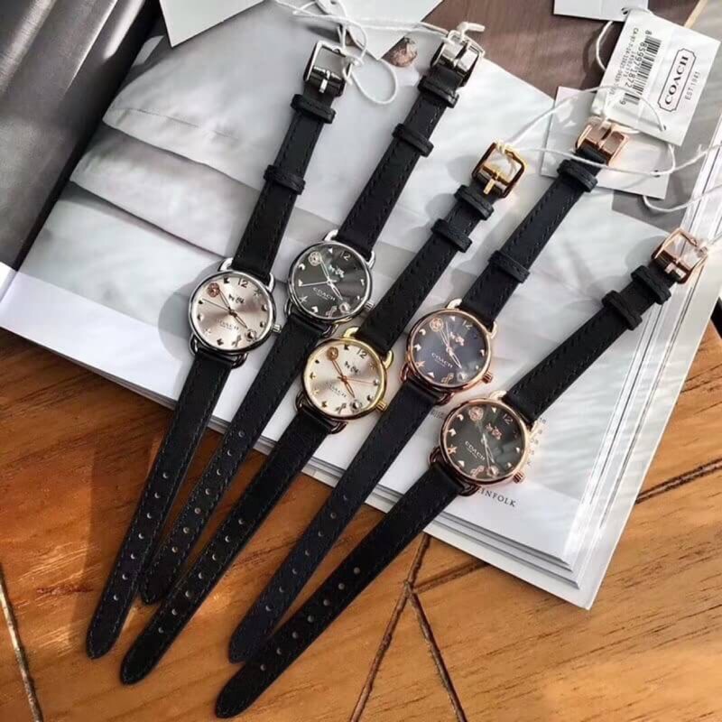 ĐỒNG HỒ NỮ COACH DELANCEY , SIZE 28MM , DÂY DA