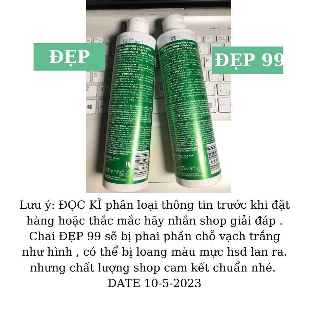 Toner Eveline Tea Tree Botanic Expert giảm sưng,gom cồi,ngừa mụn,phục hồi da