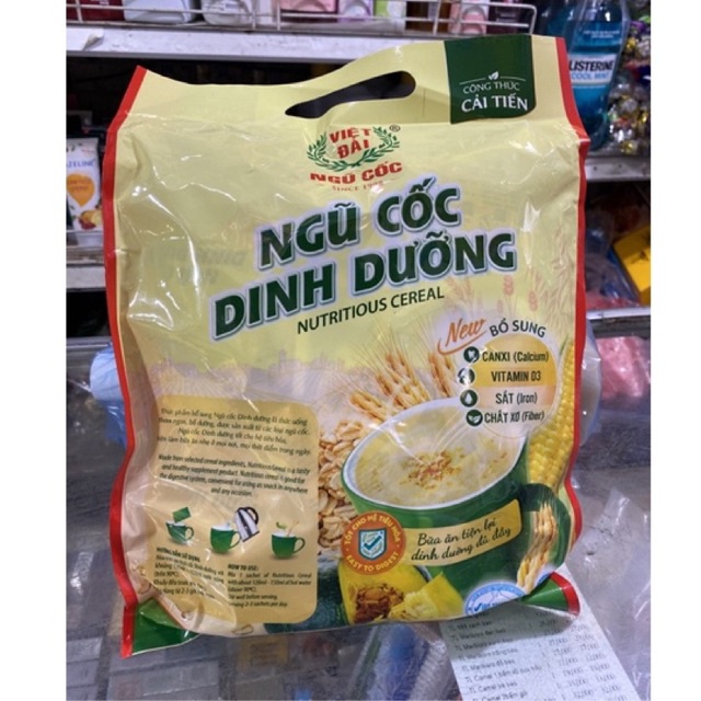 Bột Ngũ Cốc Dinh Dưỡng Việt Đài Bịch 500g (20 gói x25g)