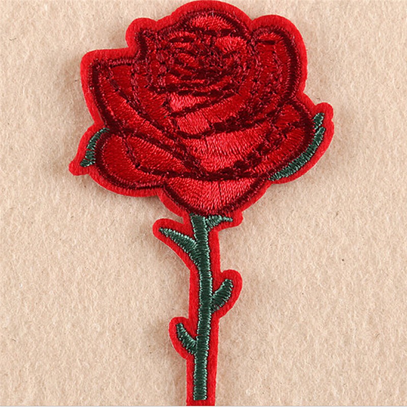 Set 11 Miếng Dán Ủi Thêu Hình Hoa Hồng