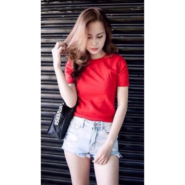 Crotop thun gân f21 dày dặn (đỏ)