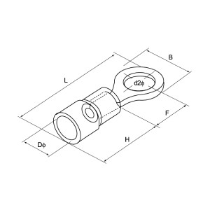 Đầu cosse tròn phủ nhựa RV