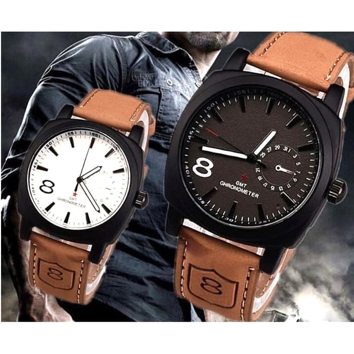 Đồng Hồ Đeo Tay GR812 analog Kỹ Thuật Số analog Dây Da Chống Nước Y1N9 Cao Cấp Cho Nam