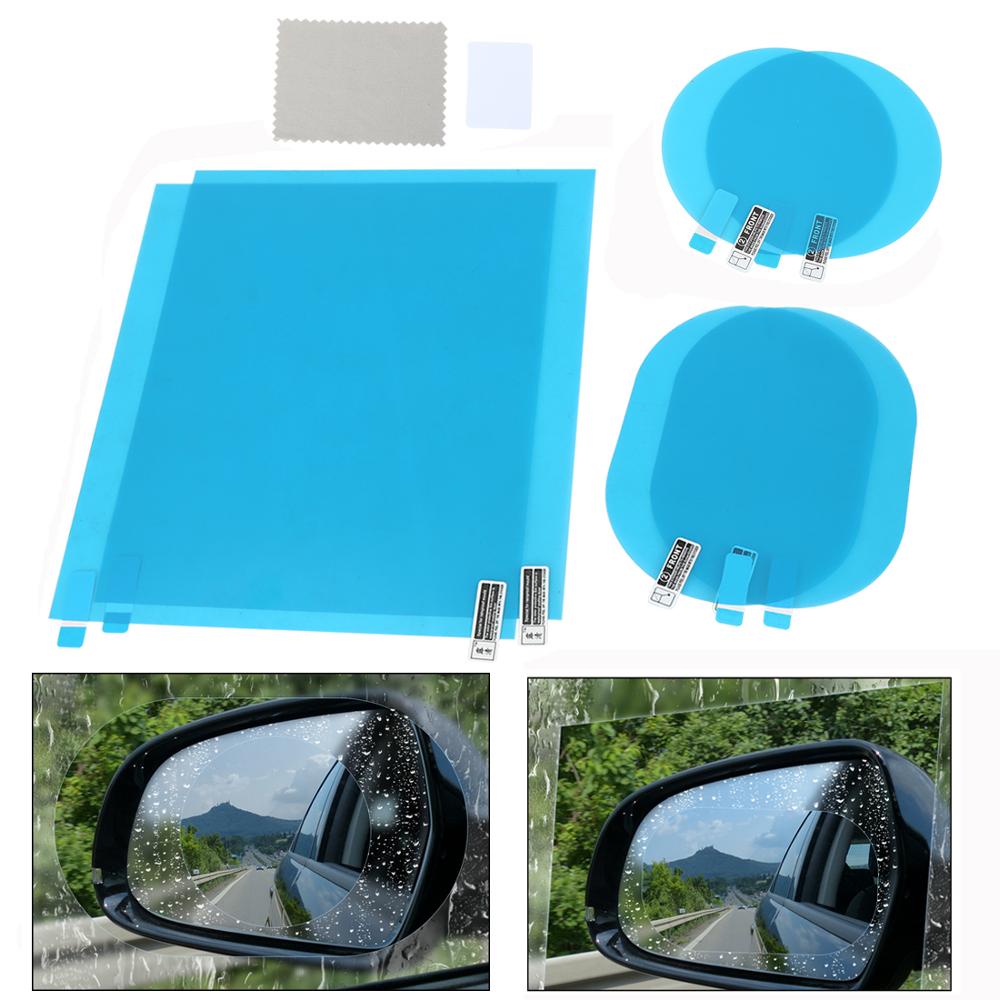 2 Miếng phim dán trong suốt bảo vệ gương chiếu hậu xe hơi chống nước chống sương mù đa năng tiện dụng
