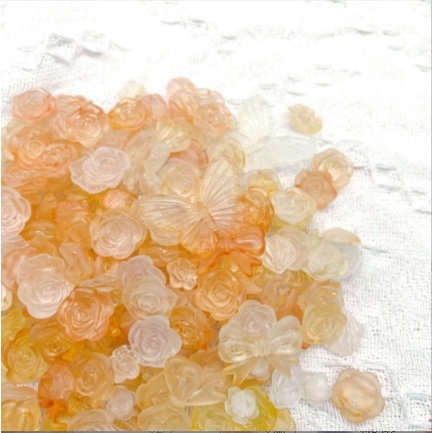 Set 20 Hoa Hồng Màu gradient Trang Sức