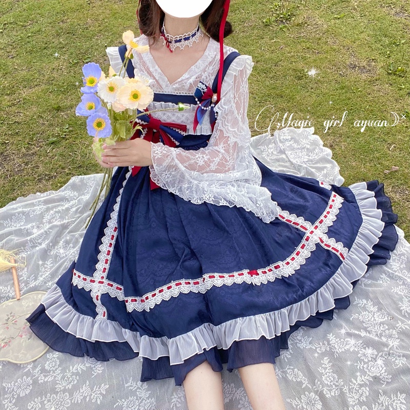 Váy lolita siêu cổ tích nơ ren