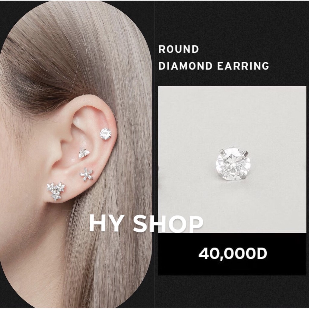 Khuyên tai titan đính kim lấp lánh cá tính nhiều kiểu thép y tế siêu bền không dị ứng không gỉ unisex bts | BigBuy360 - bigbuy360.vn