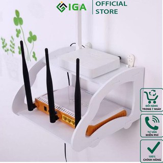 KỆ WIFI 2 TẦNG MINI TREO TƯỜNG IG375