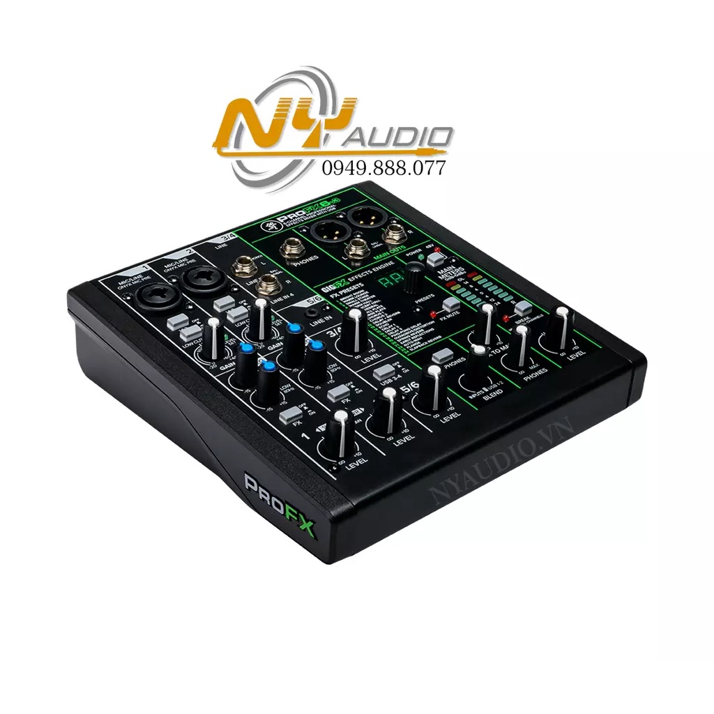 Thiết bị mixer phòng thu Mackie ProFX6v3