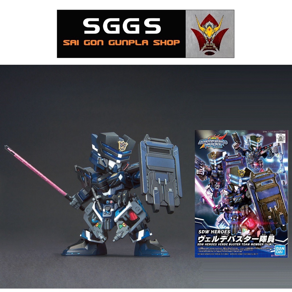 Mô Hình Lắp Ráp SD Sergeant Verde Buster Team Member Gundam SDW Heroes Bandai