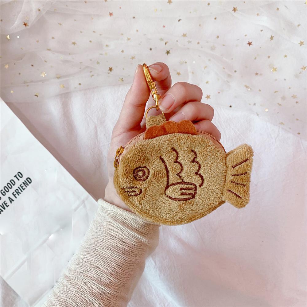 Ví Đựng Tiền Xu / Móc Khóa Hình Cá VANES1 Dễ Thương