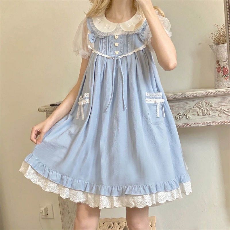 Đầm yếm phong cách nhật