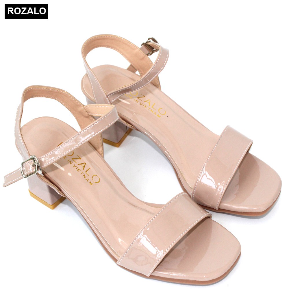 Giày sandal nữ cao gót 5P Rozalo R6000