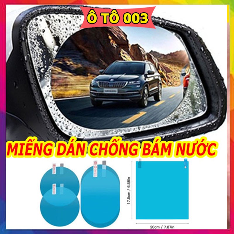 [Mã LIFEAUMAY giảm 10% tối đa 30k đơn 150k] Miếng dán chống bám nước gương chiếu hậu ô tô