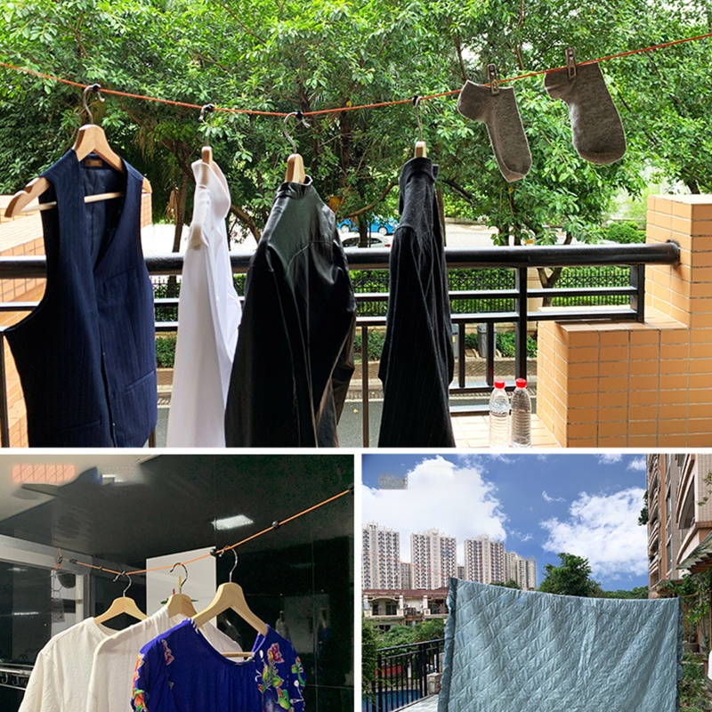 Dây Phơi Quần Áo 8m Có Thể Thu Gọn Tiện Lợi