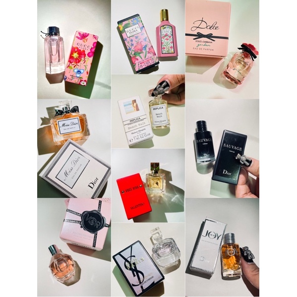 Nước hoa mini size các hãng D&G, Dior, Gucci, Valentino
