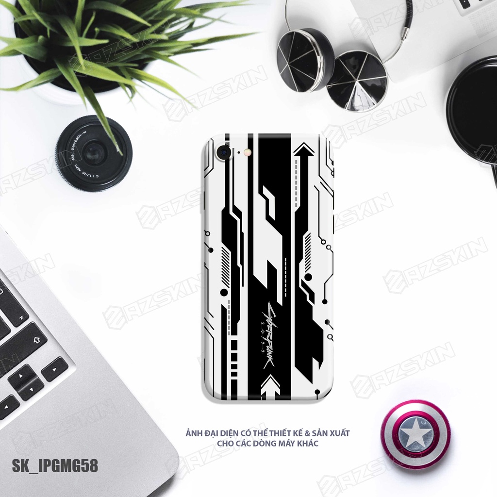 Miếng Dán Skin IPhone Hình Độc Lạ Chất Liệu 3M |SK_IPGMG58| Hình Sắc Nét, Cán Phủ 3M Chống Xước, Chống Va Đập Máy
