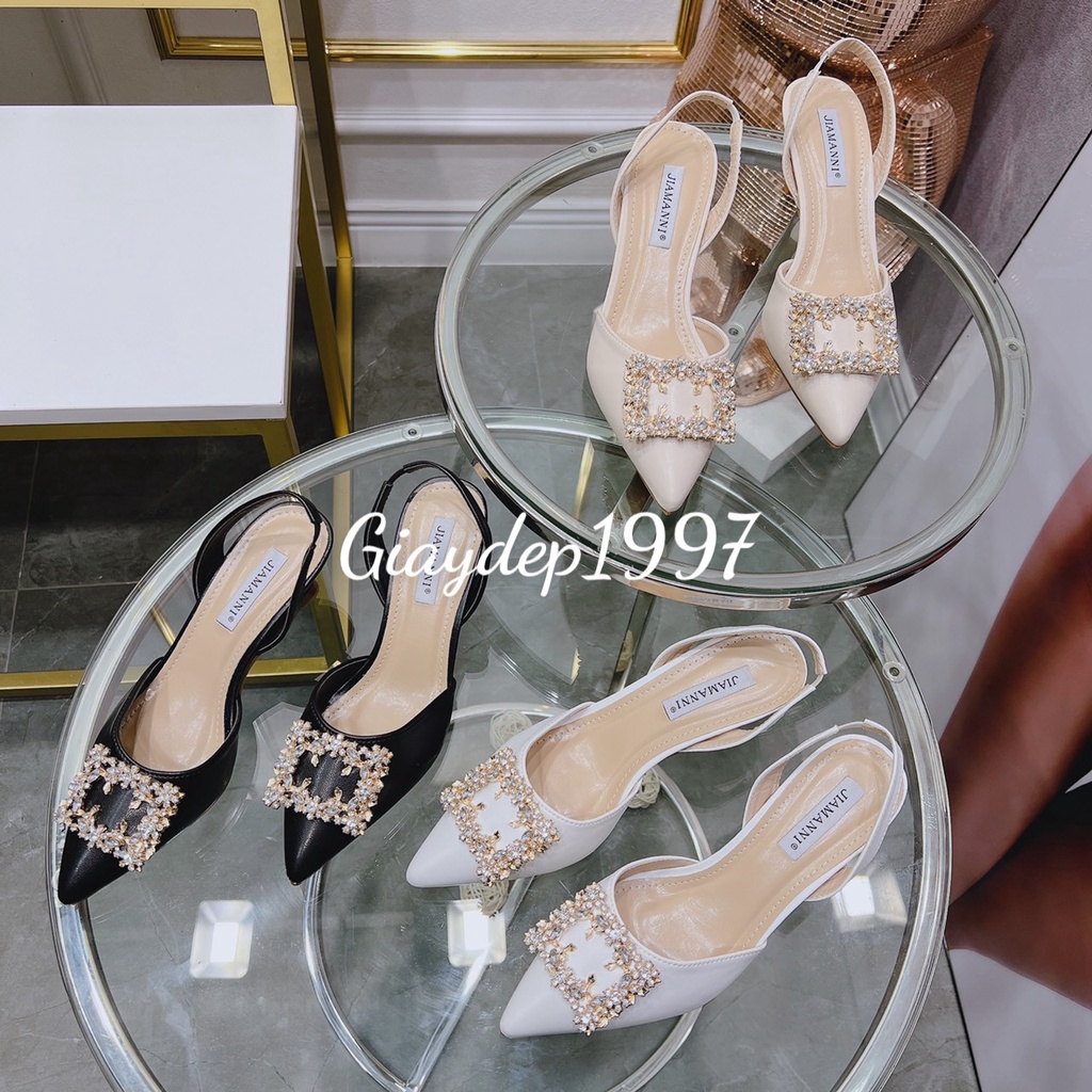 Cao Gót 5P Gót Nhọn Hàng Cao Cấp Chất Siêu Xịn Đính Đá Sang Chảnh Mã TATA