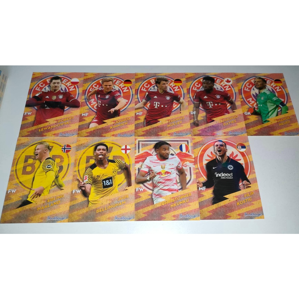 Thẻ cầu thủ bóng đá SKY card TOTS Bundesliga Haaland Lewandowski Neuer Nkunku Davies Kimmich Muller Bellingham Kostic