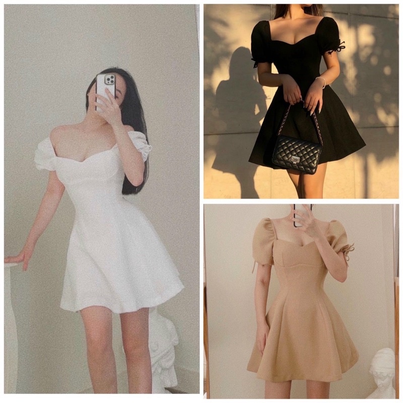 ĐẦM TAY PHỒNG NƠ CHÍT EO