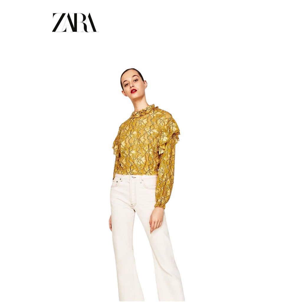 ÁO NỮ REN CROP TOP ZARA SĂN SALE
