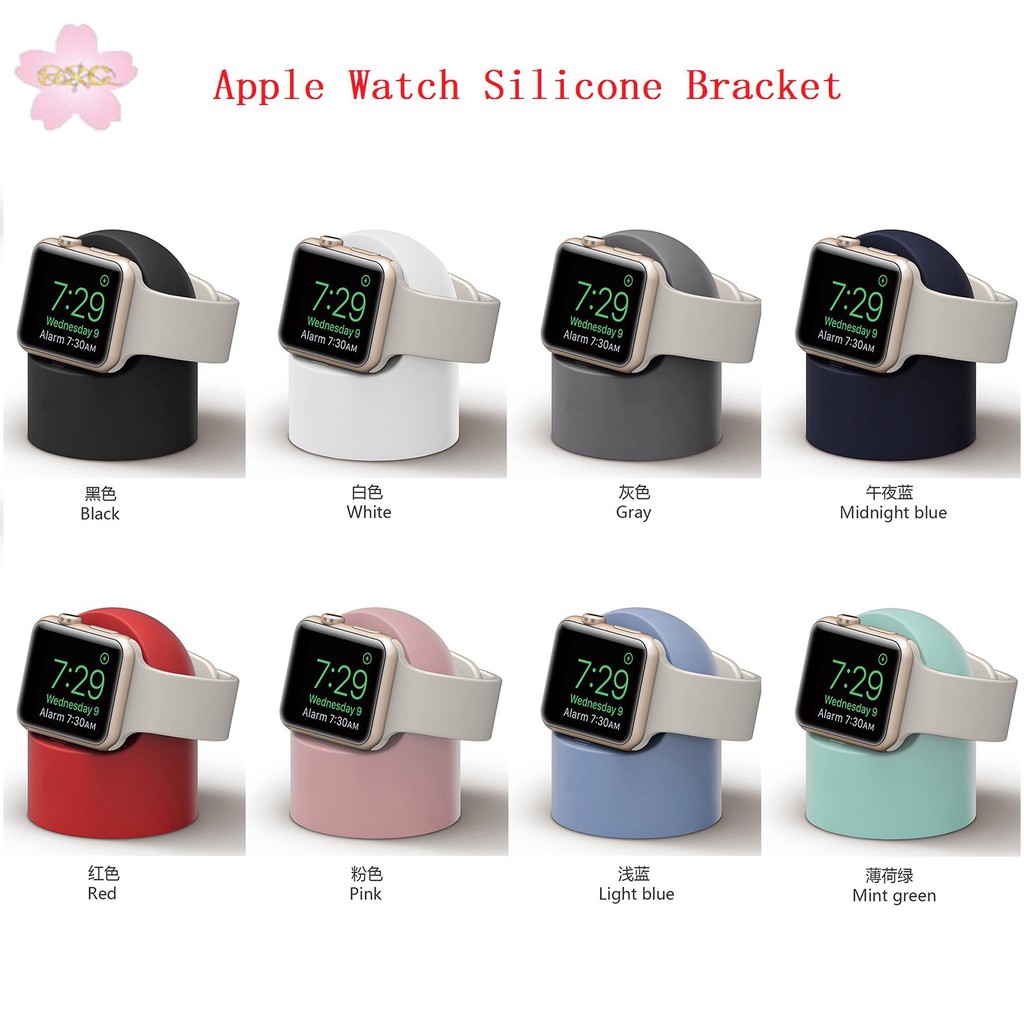 Giá đỡ bằng silicon của Apple Watch Nightstand Mode, Đế sạc, Đế đồng hồ báo thức