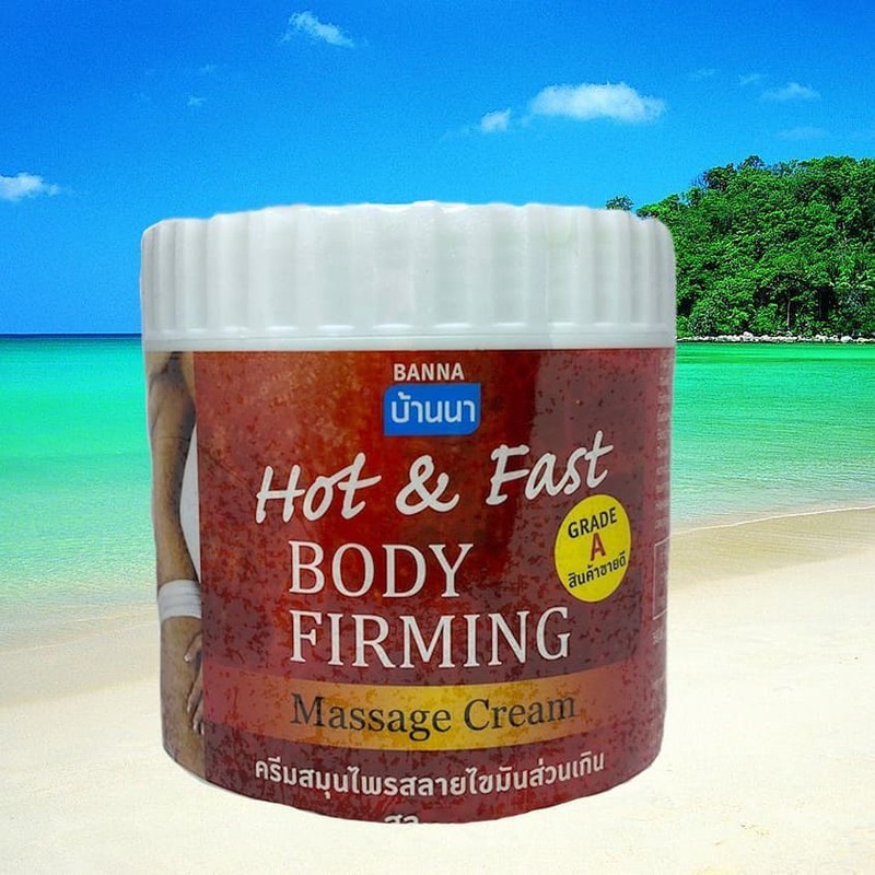 KEM MASSAGE TAN MỠ BANNA HOT FAST BODY FIRMING MASSAGE CREAM 500G CHÍNH HÃNG - 9009