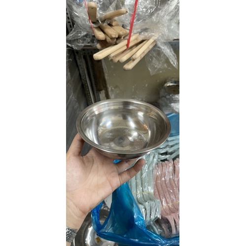 thau inox mỏng size 16cm