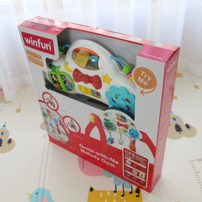 Kệ chữ A cho trẻ sơ sinh kết hợp bàn tập ngồi, tập đứng 3 giai đoạn cho bé Winfun 0822