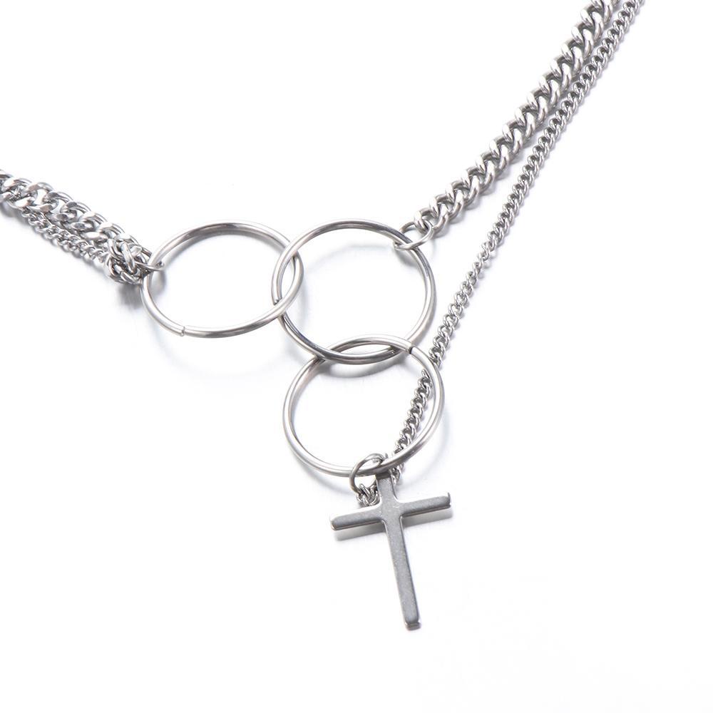 JONYE Vòng cổ Tình Bạn Mặt Thánh Giá