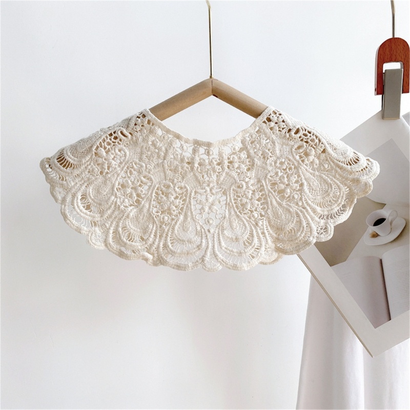 Cổ Áo Rời Cổ Áo Cardigan Len Khoét Rỗng Cho Nữ